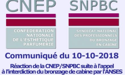 Réaction à l’appel à l’interdiction de l’activité de bronzage en cabine
