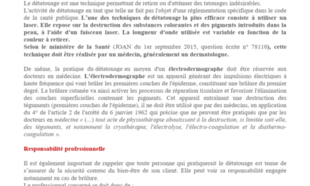 07 04 2025 COMMUNIQUE DE PRESSE DETATOUAGE AU LASER