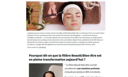 « La filière Beauté-Bien-être est en mutation et doit relever des défis » – Interview de la présidente de la CNEP