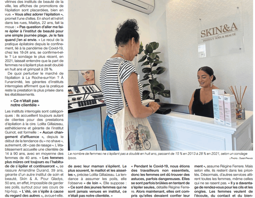 Épilation en baisse : vers la fin des instituts beauté ?